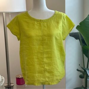 Yellow linen shirt